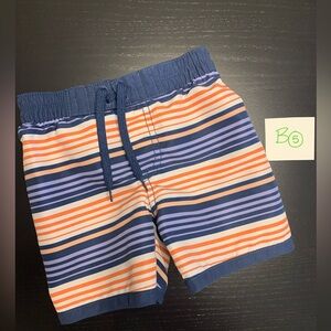 ⭐️2/$8.00⭐️ Old Navy 6-12m Blue and Orange Striped Swim Trunks